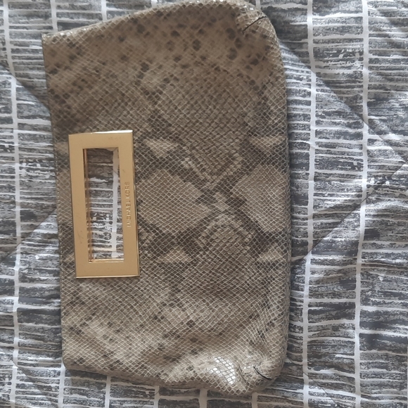 Michael Kors Snakeskin Clutch - Picture 1 of 6